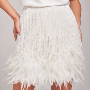 Nadine Merabi SARA white skirt, Medium